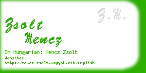 zsolt mencz business card